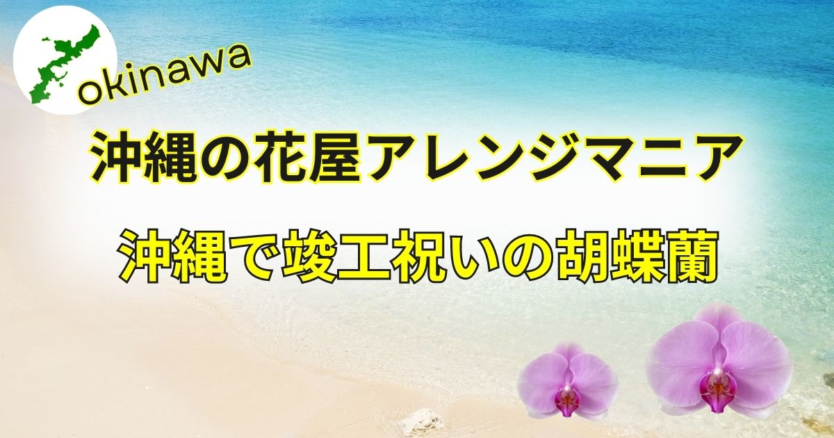 竣工祝い│沖縄のオンライン花屋・胡蝶蘭配達専門店