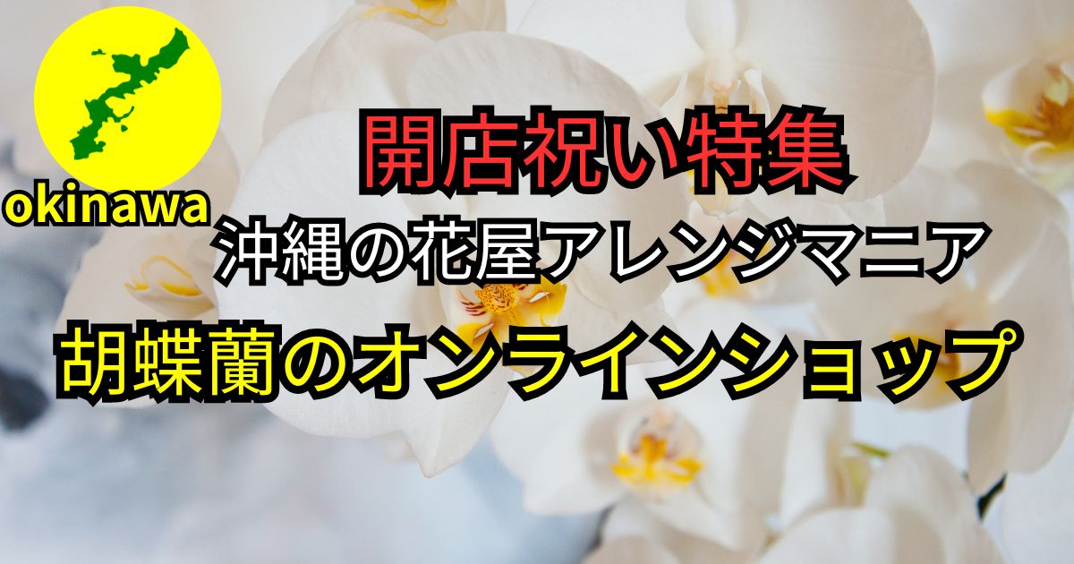 開店祝い│沖縄のオンライン花屋・胡蝶蘭配達専門店