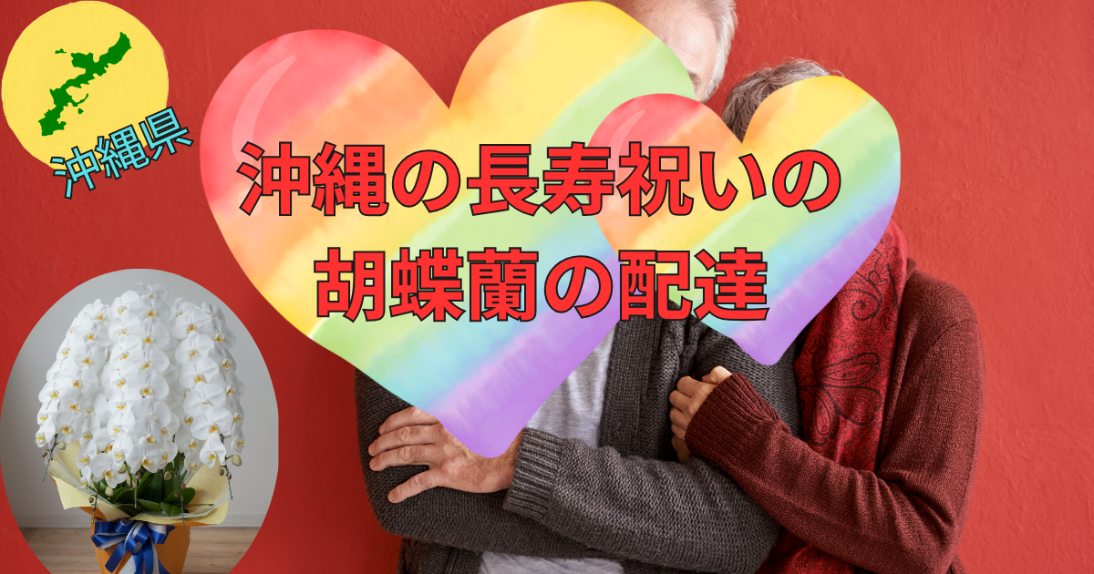 沖縄のオンライン花屋・長寿祝いの胡蝶蘭