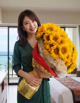誕生日サプライズ花束｜沖縄 ホテル配達